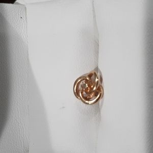 Yellow Gold Love Knot Earrings